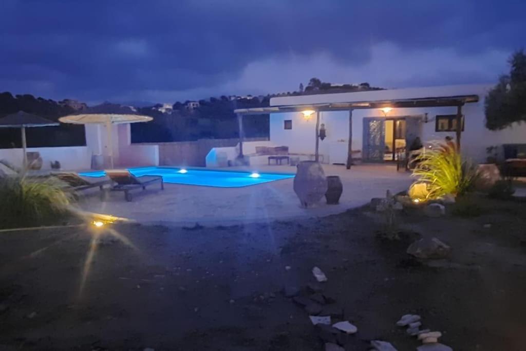 Villa Louloudia Stylish Luxury Villa With Private Pool ピツイディア エクステリア 写真